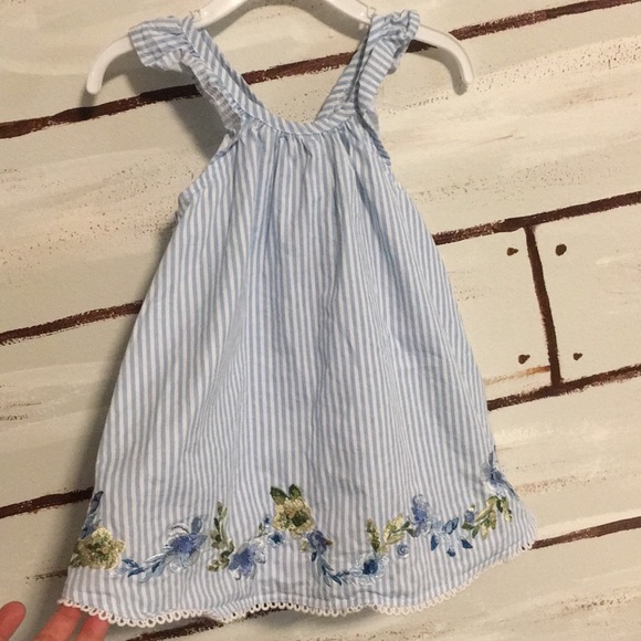 Mud Pie Other - Light blue/ white Mud pie dress!